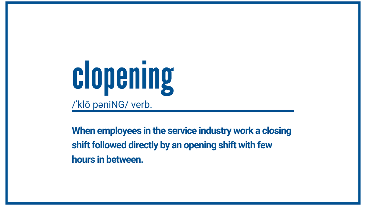 UnitedWayNNJ's tweet photo. Ever #clopen?
#ALICEworkers in the retail and restaurant sectors will be #clopening more often this Black Friday and into the busy holiday season.
This means having barely enough hours for sleep, let alone other activities.
Who is ALICE: https://t.co/alCMcydcQ3 https://t.co/PQYiP42SUj