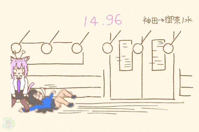 🚃#ミオかゆ
#絵かゆ #みおーん絵 