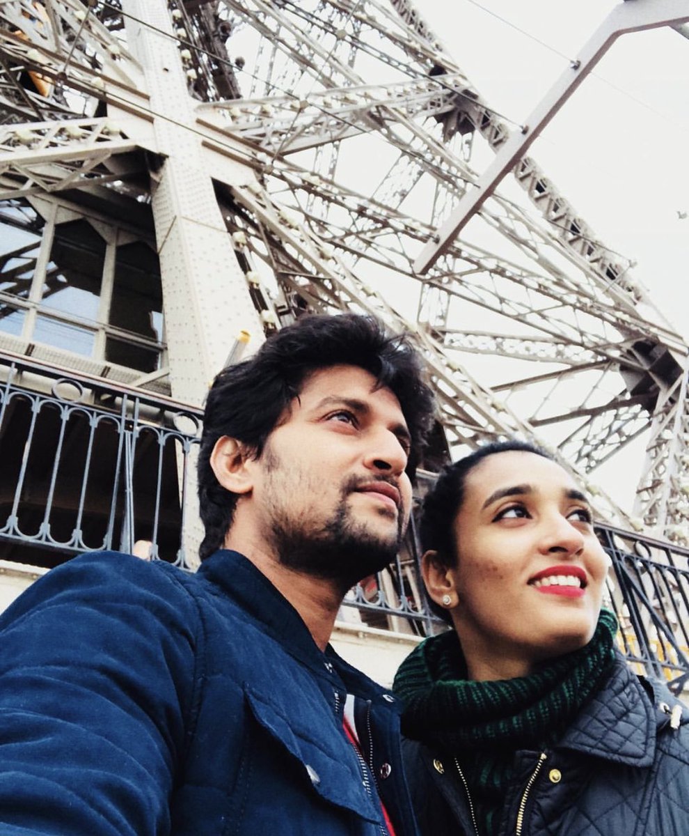 siima's tweet photo. .@NameisNani shares this sweet pic wishing his wife #Anjana 😍
.
.
#birthdaywishes #sweetcouple #nameisnani #couplepic https://t.co/jlEGxM6jgB