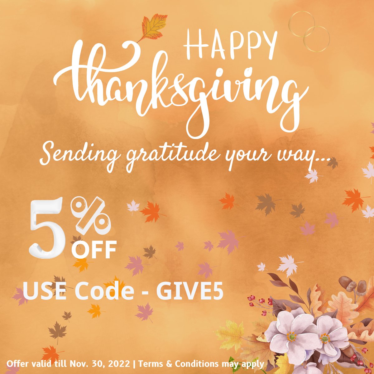 Grateful to all of our followers. You've been our blessing this year!
Happy Thanksgiving!

#thanksgiving2022 #thanksgivingoffers