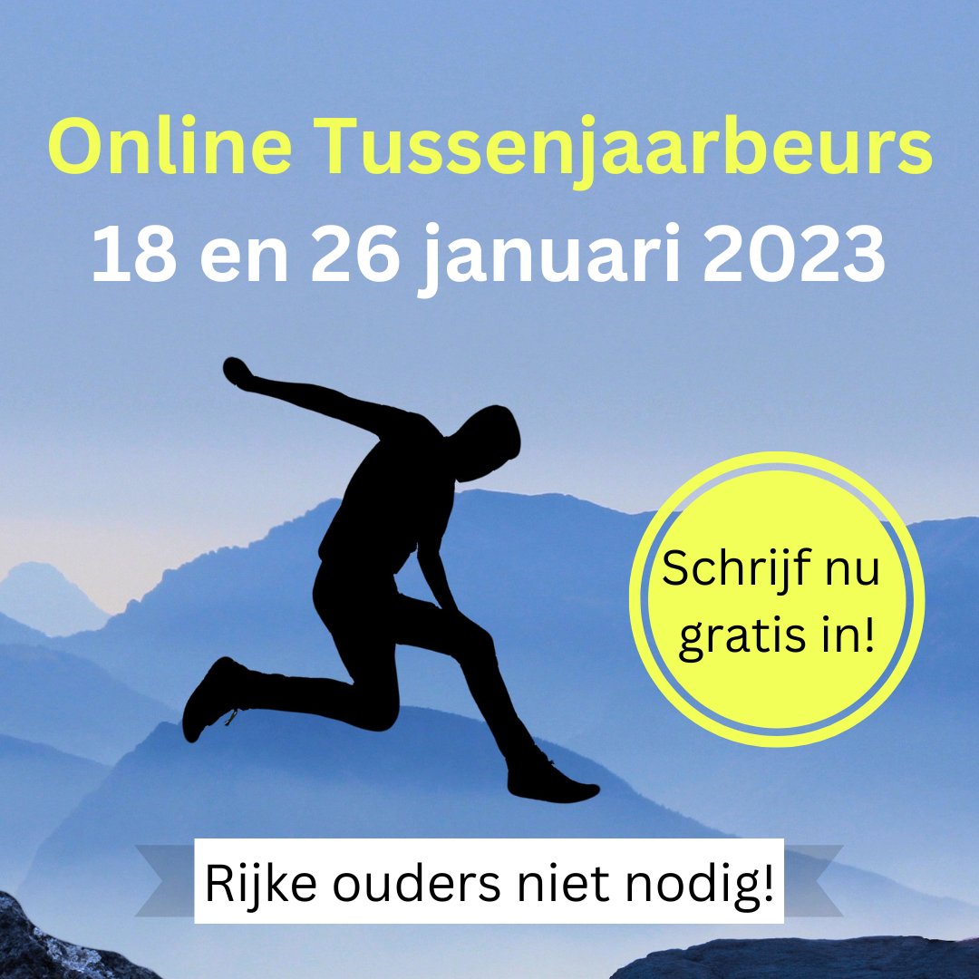 Studiekeuze lastig? Kijk goed naar alle mogelijkheden van een tussenjaar: inschrijven voor deze beurs kan hier: tussenjaarkenniscentrum.nl/tussenjaar-nem…