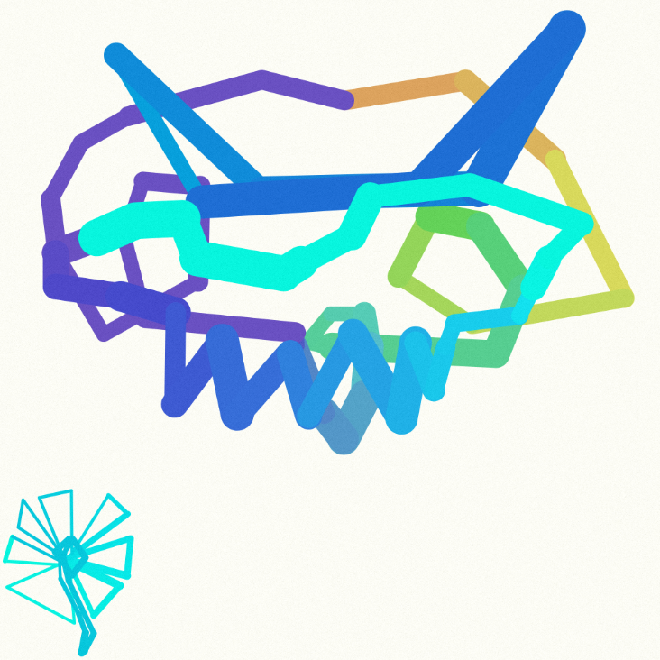earth_timeline's tweet photo. Skull Wiggle 12.  Horned helmet, rebel without a cause.

#skullwiggles @editart #generativeart #generativePFP

NFT Link: https://t.co/SXH6e0P0yH https://t.co/ppzqHEXtHe