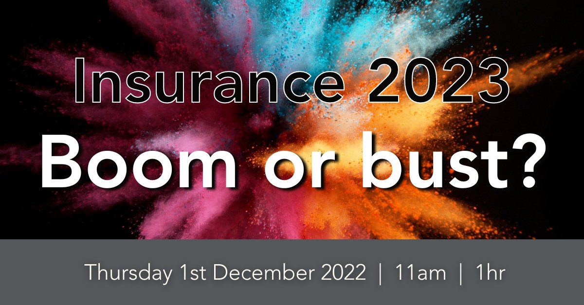 consumerintel's tweet photo. To close the year and starting thinking about the road ahead we would love you to join our webinar.

💥 Insurance 2023: Boom or bust? 💥

Secure your place now!
https://t.co/rigIqqUtRl 

#webinar #insurance2023 https://t.co/lKVmdrjsMT