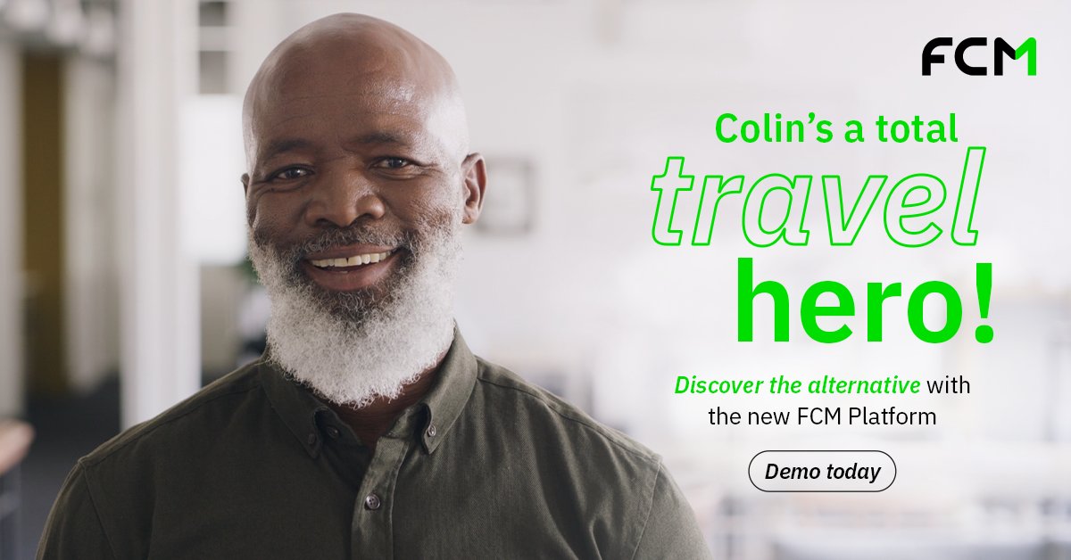 FCmEurope's tweet photo. Colin has redefined how his business travels with the new FCM Platform. Saving time,money, saving the day. With smooth platform integrations and 24/7 support, he is now a total travel hero. Book your demo today  https://t.co/aYDAHGqmwK

#FCMTravelHero #BusinessTravel #TMC https://t.co/mIoB5lxHOV