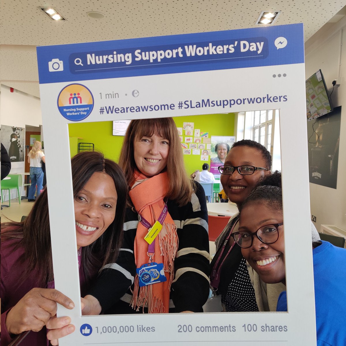 Celebrating #NursingSupportWorkersDay with our amazing staff at South London and Maudsley NHS Foundation Trust @MaudsleyNHS