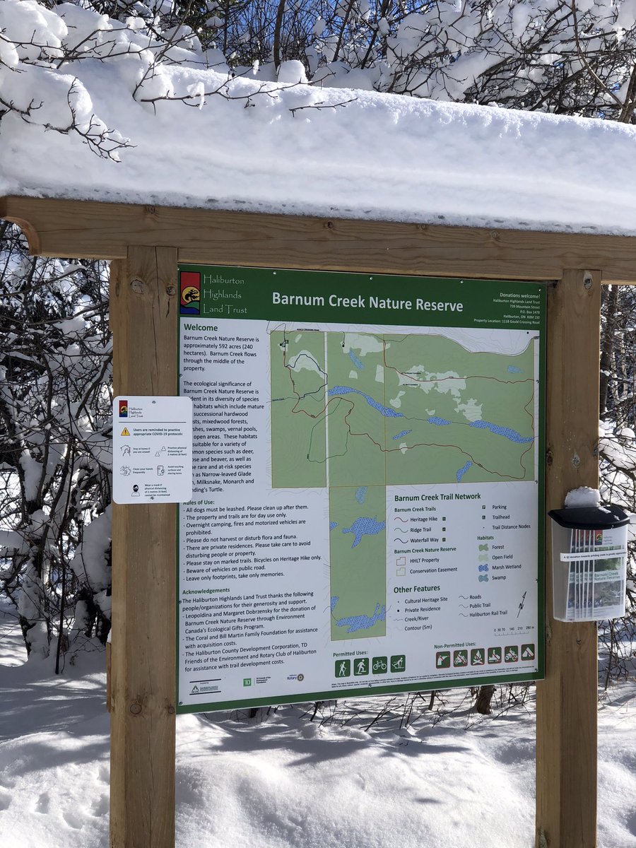 HaliburtonLandTrust (@hhlandtrust) on Twitter photo The vehicle entrance gate to BCNR is closed for the winter. Park in the cleared area on Gould’s Crossing Rd., just before the Rail Trail. Do not drive up the steep hill. ❄️ Enjoy our trails this winter! #protectingthelandwelove #myhaliburtonhighlands #comewander
<a href="/ONlandtrusts/">Ontario Land Trust Alliance</a> The vehicle entrance gate to BCNR is closed for the winter. Park in the cleared area on Gould’s Crossing Rd., just before the Rail Trail. Do not drive up the steep hill. ❄️ Enjoy our trails this winter! #protectingthelandwelove #myhaliburtonhighlands #comewander
<a href="/ONlandtrusts/">Ontario Land Trust Alliance</a>