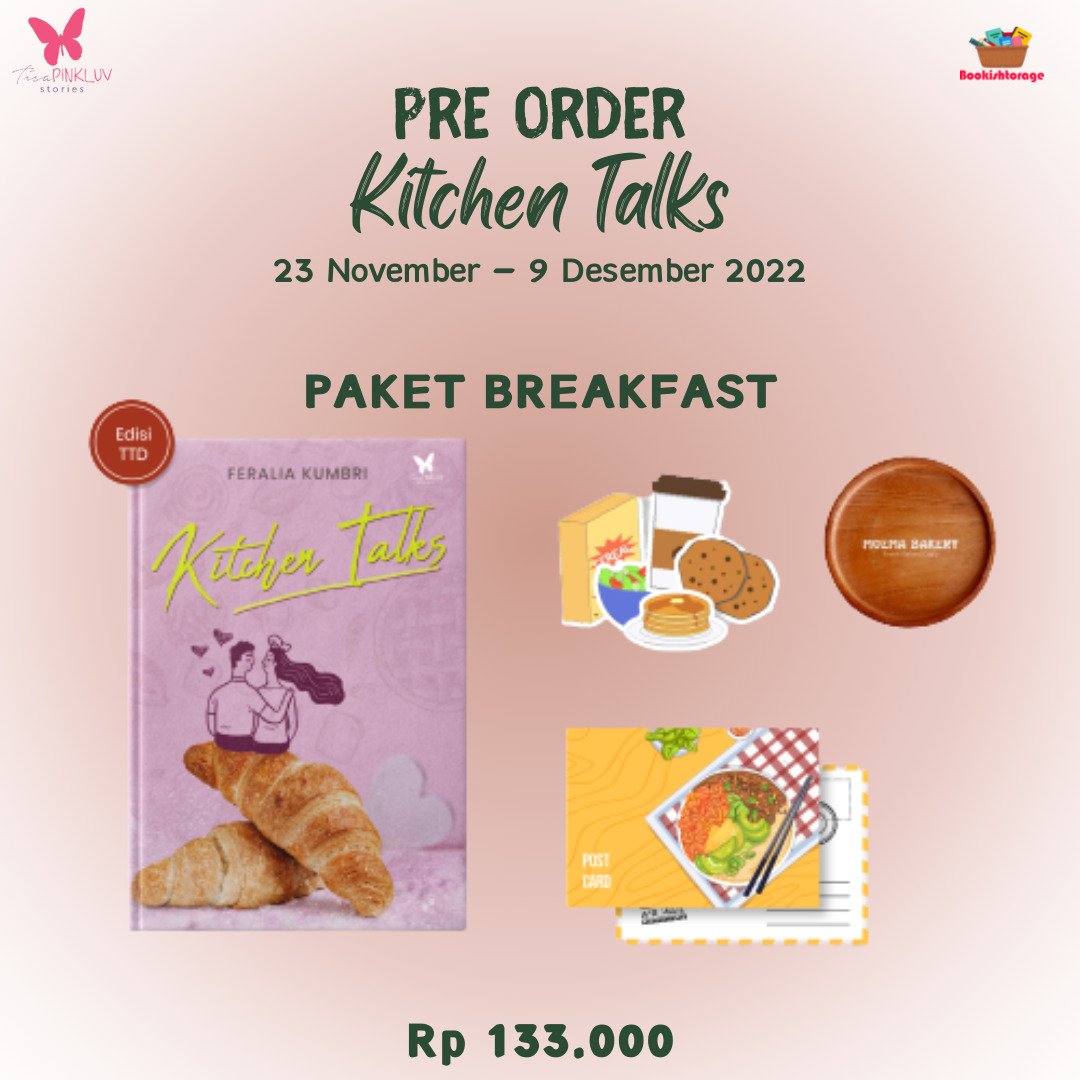 bookishtorage's tweet photo. Gimana yaa rasanya kalau hobi yang selama ini dilakukan untuk mengisi waktu luang akhirnya bisa terealisasi secara nyata menjadi kegiatan menambah income? #KitchenTalks @feraliakumbri menjawab segalanya 🥰. Grab it fast sebelum harga kembali normal 🥳 https://t.co/pn6fhTCVSe