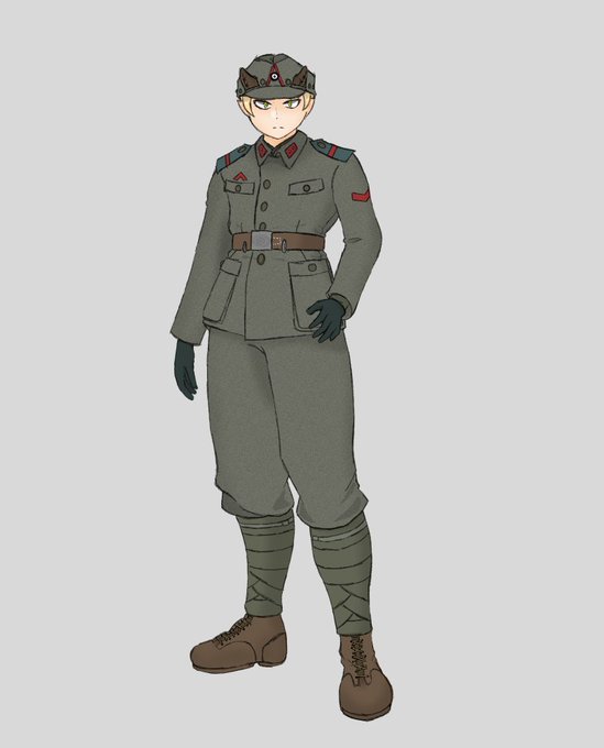114514年ぶりの鬼軍。ツバ付き追加と髪を金髪にしてみた。 