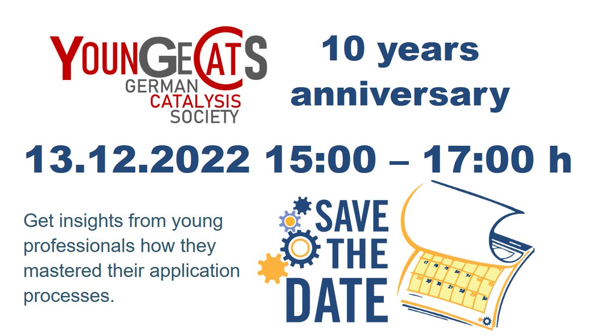 YounGeCatS turns 10 an we want to celebrate this with you! Join our online event on 13th December and find out how young professionals found their first job after PhD, what the application process was like and what their new business fields are. More information will follow…