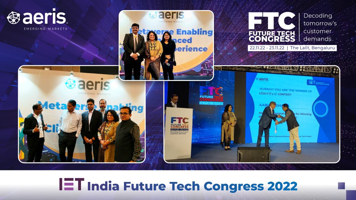 Aeris_EM's tweet photo. Catch a glimpse of our cutting-edge IoT technology that was demonstrated at the IET India Future Tech Congress 2022!
@IET_FTC_2022 @IETIndia @shwetaberry @rishimb
#IoT #InternetofThings #FTC #FutureTechCongress #FTC2022 #IET #IETIndia #TechEvent #AerisCommunications https://t.co/3bhS21RiKV