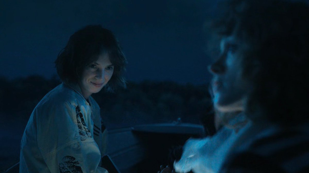 still thinking about the scene where robin caught nancy staring at steve taking his shirt off!