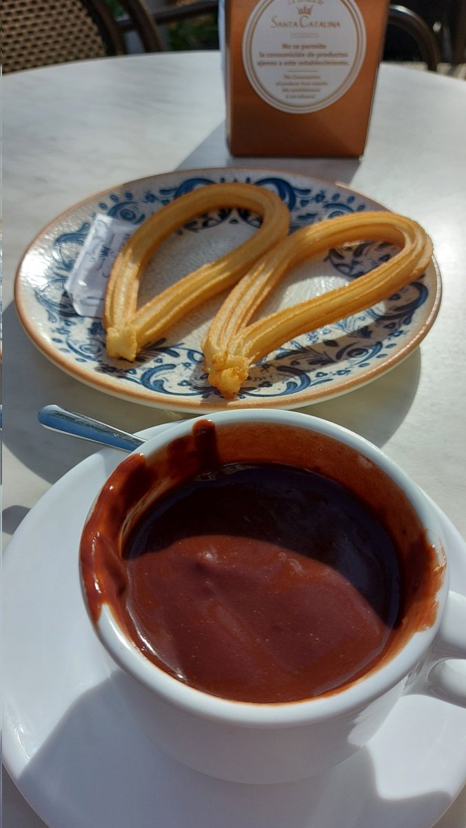 Churros on a Sunny morning in Valencia.