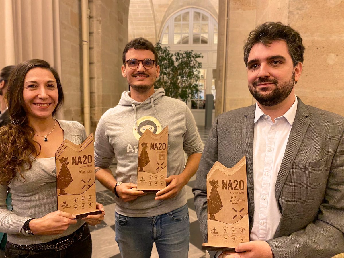 insilibio's tweet image. Lors du #FrenchTechDay, nous avons été lauréats de cette seconde édition du NA20. 

Un grand merci à @FrenchTechBdx pour cette journée mais aussi félicitations aux autres lauréats @AppinesFR @sanodev, ...🏆