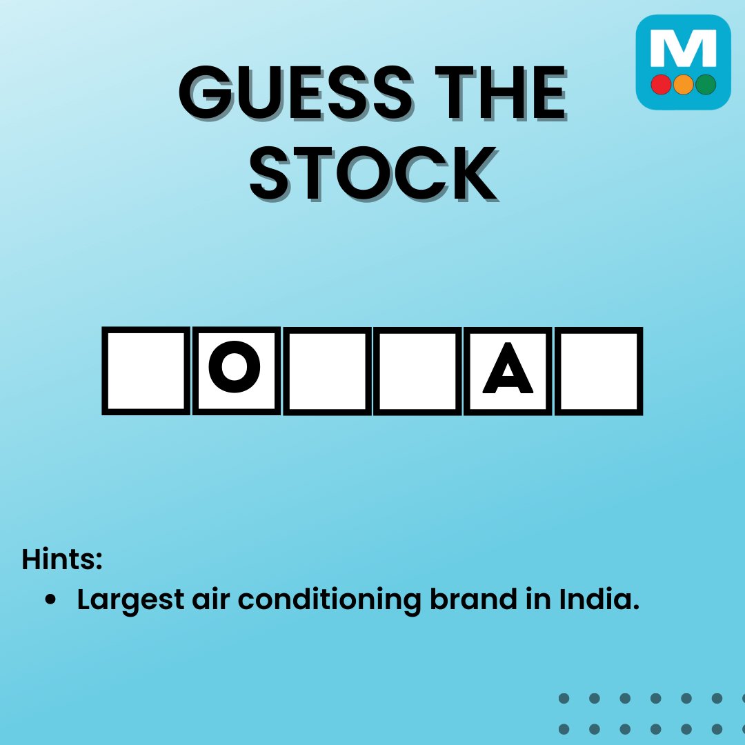 Marketsmojo's tweet photo. Can you guess this stock?
Comment below your answer
For more - https://t.co/g0xuMAsWf4
#Guessthestock #stockstowatch #stocks #stockmarketindia #nifty #investing #nse #finance #guessingingame #newguess #market #sensex #trading #MarketsMojo https://t.co/TXZHnJDwBY
