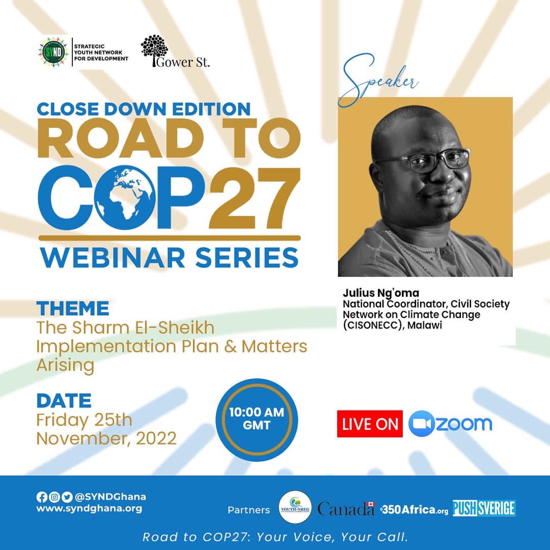 SYNDGhana's tweet photo. Many people have expressed diverse opinions about the outcomes of #COP27. Some believe it has brought hope to Africans and other climate vulnerable countries, others believe the 1.5 degree temperature goal has been jeopardized. https://t.co/oUgcUMAZrP