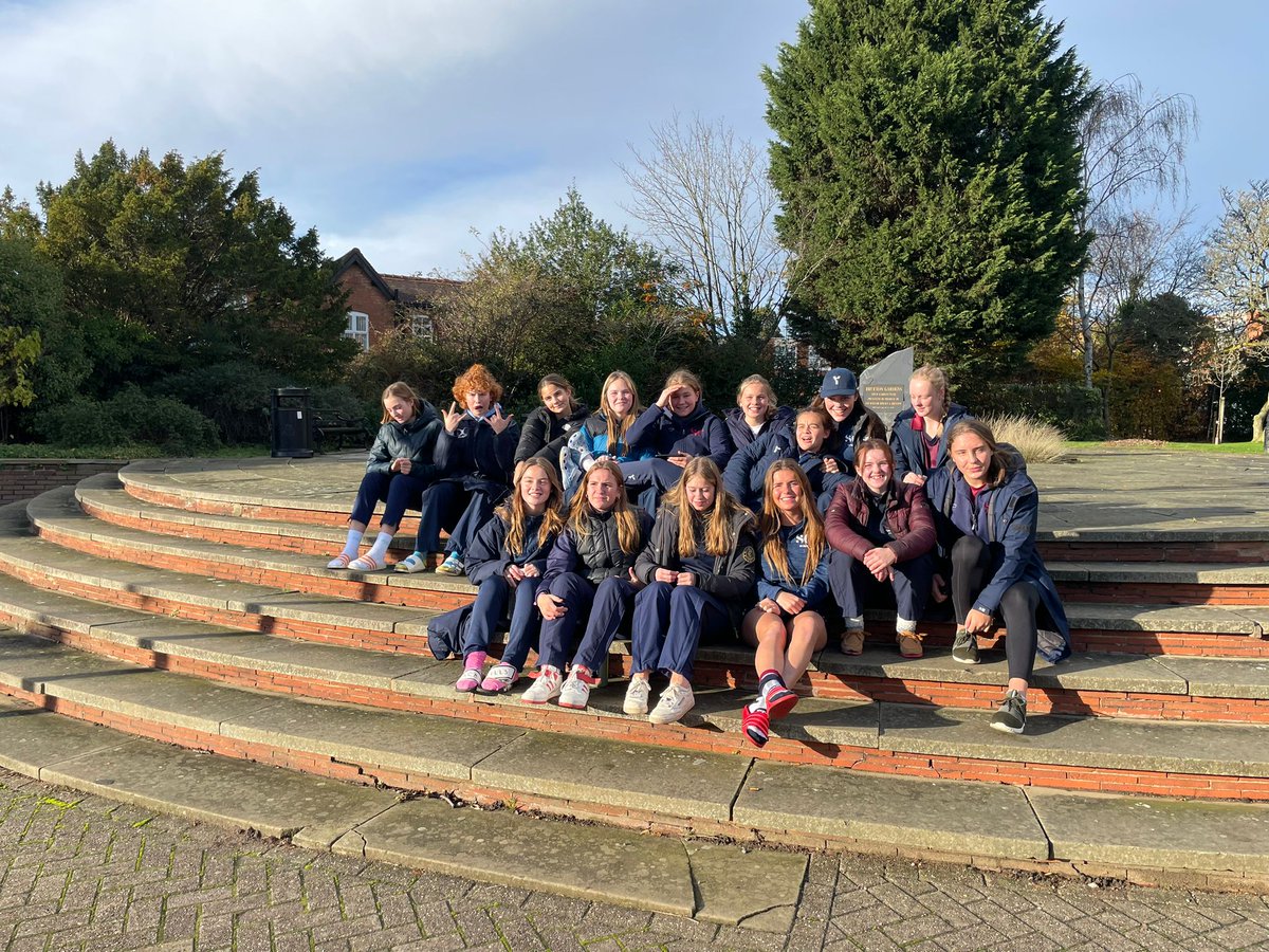 tim_cashell's tweet photo. Pre-match warm up, brisk walk in lovely Solihull @ScarboroughCol1 1st X1 hockey squad before Tier 2 Northern final against @solsch1560 https://t.co/7GzlJn3LIi
