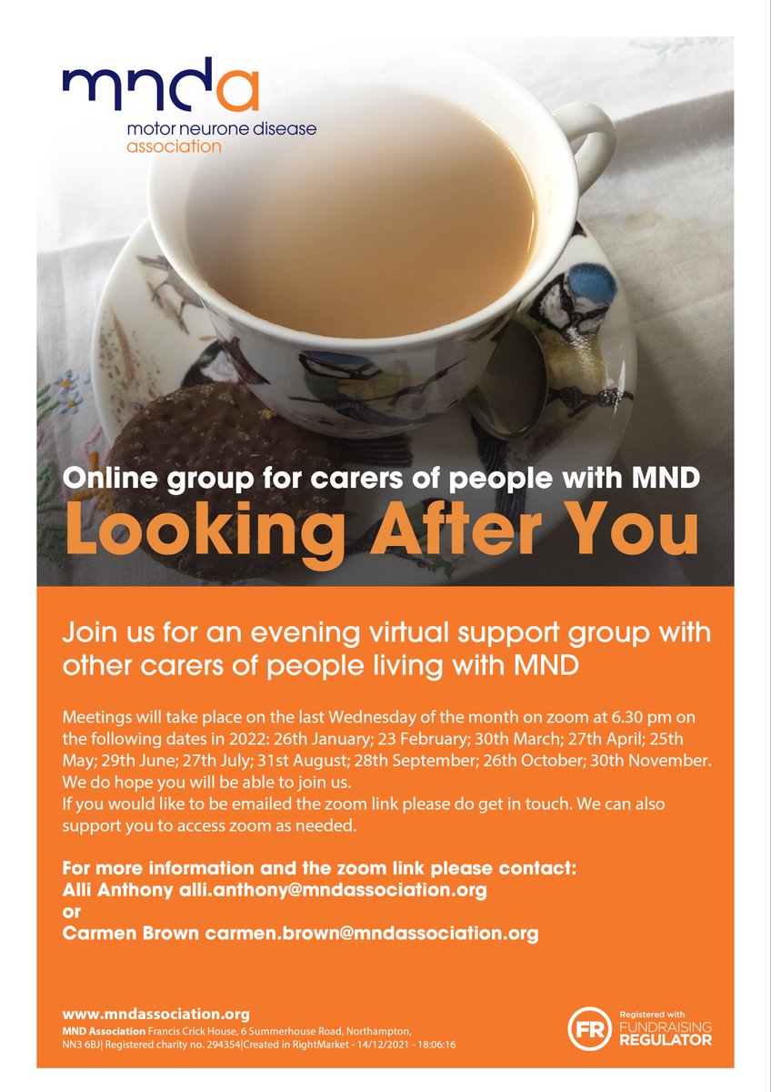 Our online support meetings. #MND