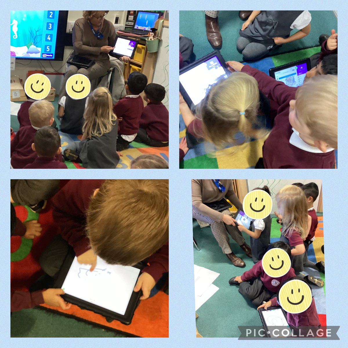 WorrygooseEYFS's tweet photo. This morning FS1 were very busy with  @mel_4nie            learning new iPad skills😄 The  children  had  a  fantastic  time and they are  very  excited  to  add  their  own  creations  to  Seesaw!  ✏️📷 https://t.co/yVI540gffr