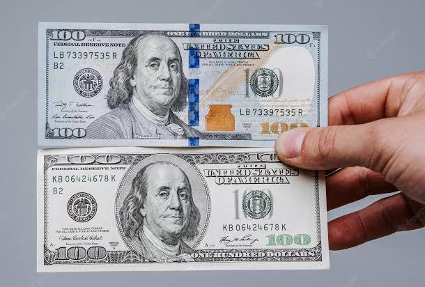 BashirAhmaad's tweet photo. As a former ‘Dist. Senator, one may expect you to know that redesigning banknotes is not only about designing; it helps to achieve security improvement of the banknotes, mitigating counterfeiting and controlling currency in circulation, among others.
Old and current $100 below. https://t.co/R7vCHLJUgY