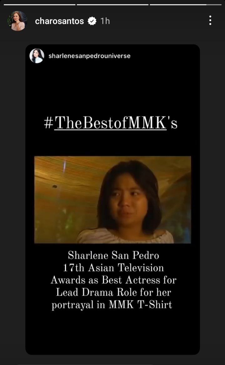 FourWingsShar's tweet photo. Baka Sharlene San Pedro Yarn?

MMK Tshirt of Sharlene San Pedro was re-story by Ma'am Charo Santos - Concio. It must be remembered that this episode of MMK was nominated for Best Actress for a lead role in Asian Television Awards during 2012. 

#MaalaalaMoKaya 
#SharleneSanPedro https://t.co/37c3Y0hGeA