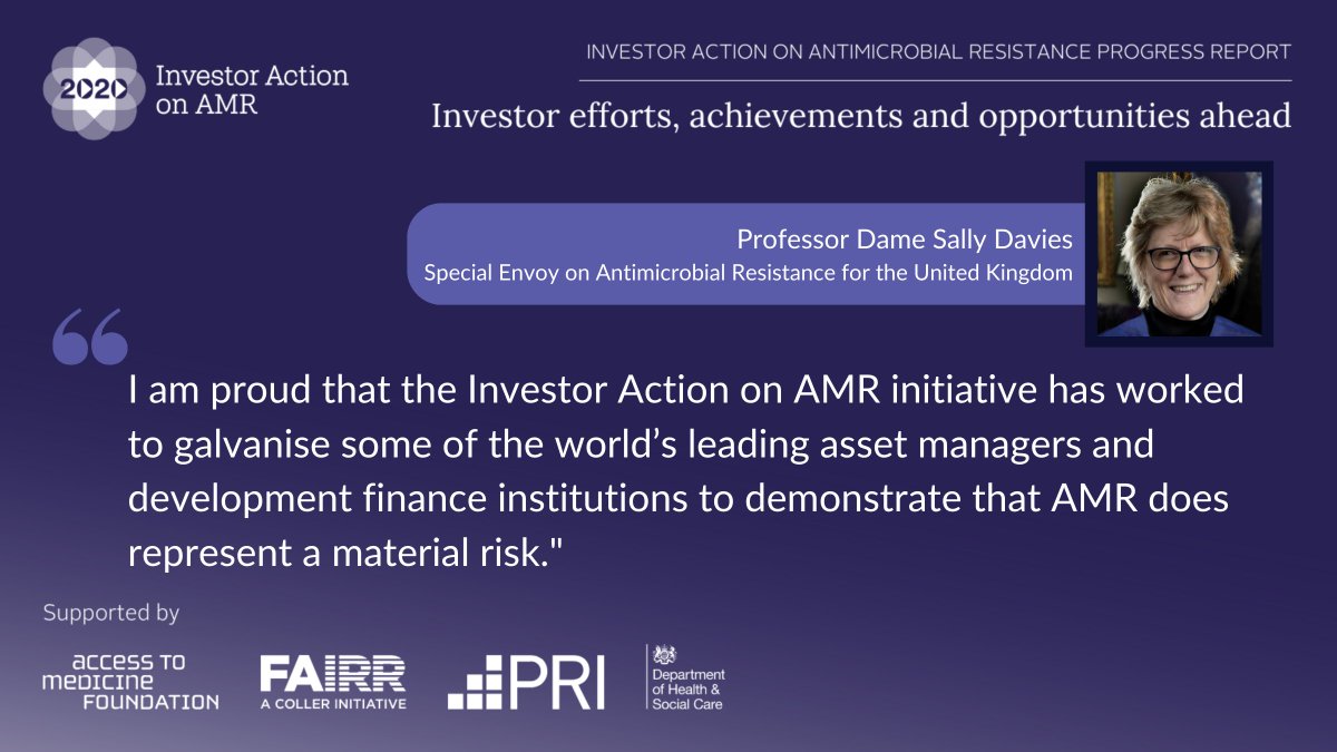 Download our latest Progress Report! As this week marks #WAAW2022, the report emphasises a #OneHealth approach to the drivers and implications of #AMR and the associated #ESG risks. Download the full report: bit.ly/3XwlzdE. <a href="/FAIRRInitiative/">FAIRR Initiative</a> <a href="/AtMIndex/">Access to Medicine Foundation</a> @PRI_News <a href="/DHSCgovuk/">Department of Health and Social Care</a>