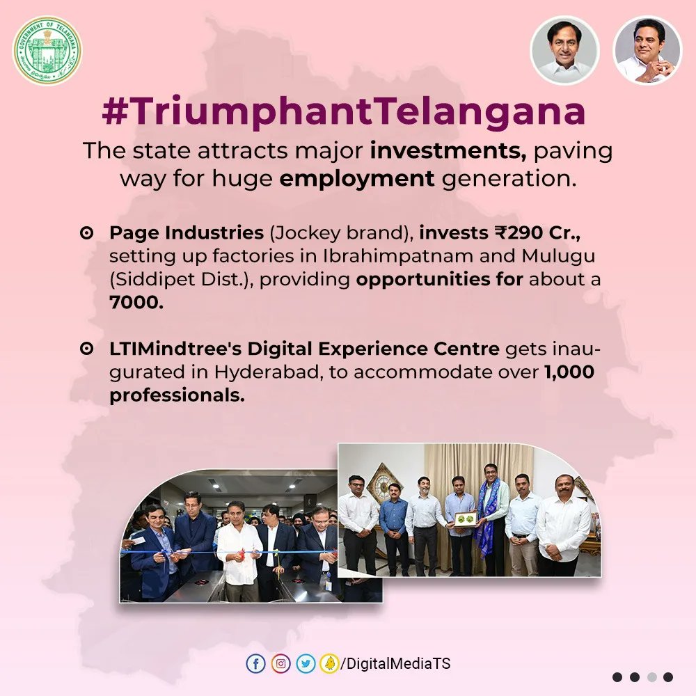 DigitalMediaTG's tweet photo. India's youngest state's progressive-drive continues and the developments in the last few days reflect the same!

#AarogyaTelangana #TriumphantTelangana #HappeningHyderabad https://t.co/geLlo4wLr3