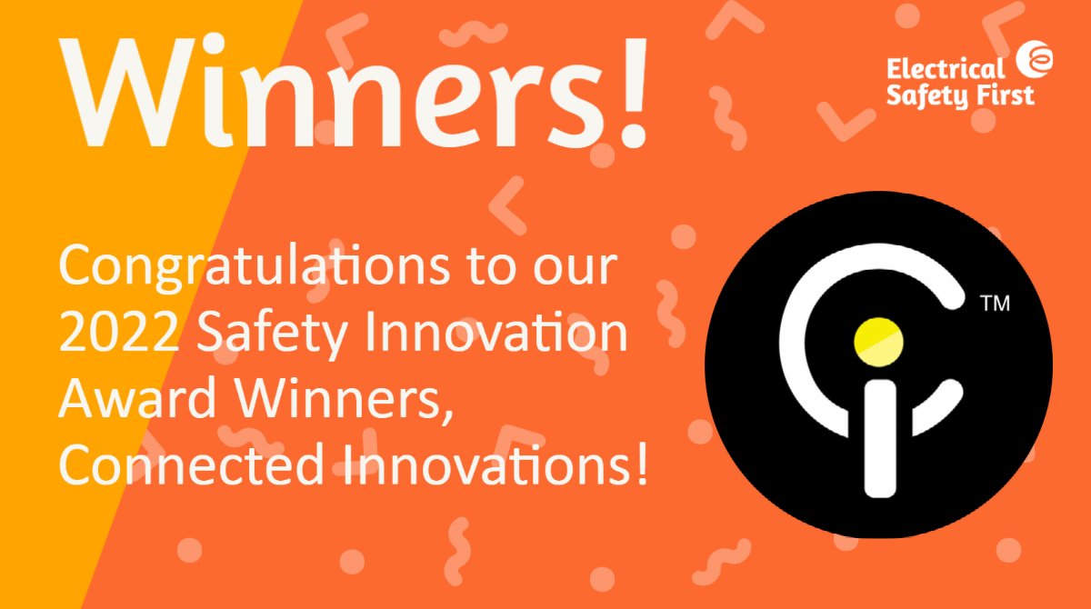 ElecSafetyFirst's tweet photo. 🎉Big congratulations to @ciconnected!
We’re very pleased to announce that @ciconnected is the winner of the Safety Innovation Award 2022!
#EPSC22 #saferproducts https://t.co/4Yr7fSpmhT
