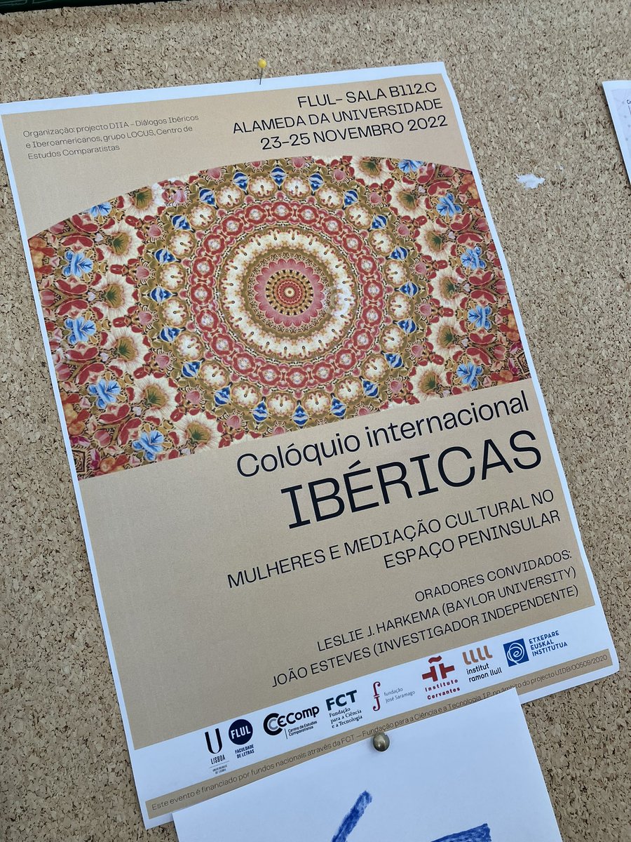 Esta semana estamos en la @letras_ulisboa en el coloquio Ibéricas sobre mediadoras culturales.