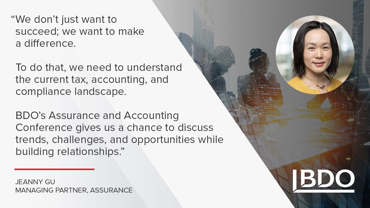 We’re kicking off our internal Assurance and #Accounting Conference! More than 800 BDO advisors are coming together to reflect on how we can better serve our clients in today’s fast-paced environment. Learn about our services: bit.ly/3V3sNUD