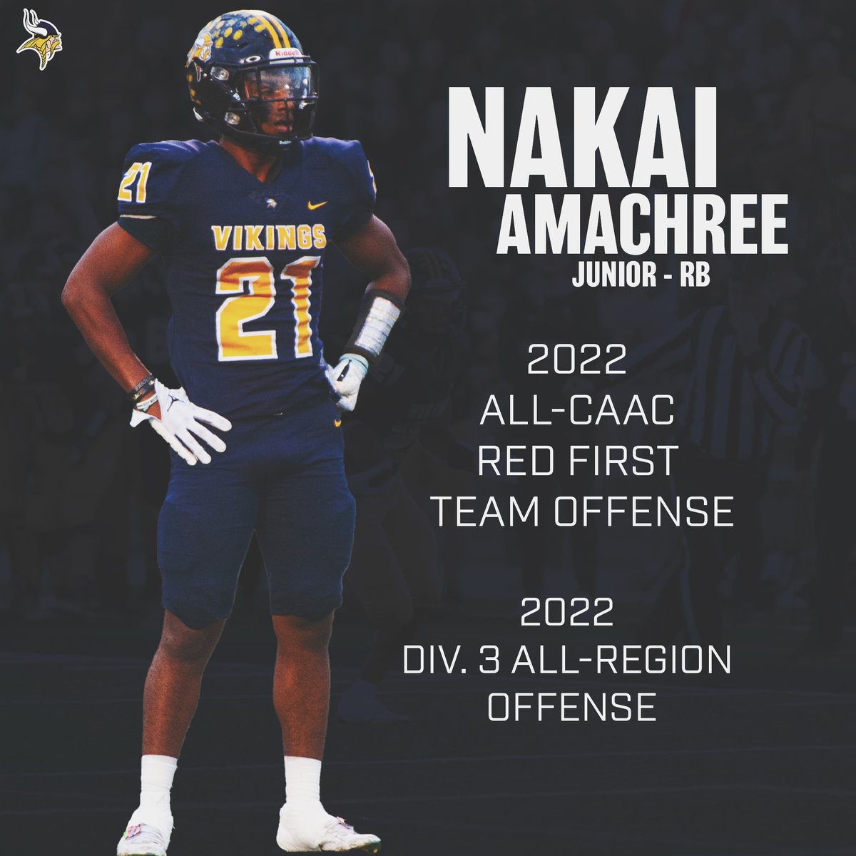 hhs_football1's tweet photo. Congrats to our All-CAAC and All-Region Award Winners! @nakaiamachree @calebfisher2024 @lukearmstrong8 #STEPS https://t.co/Rr0CoxYhGp