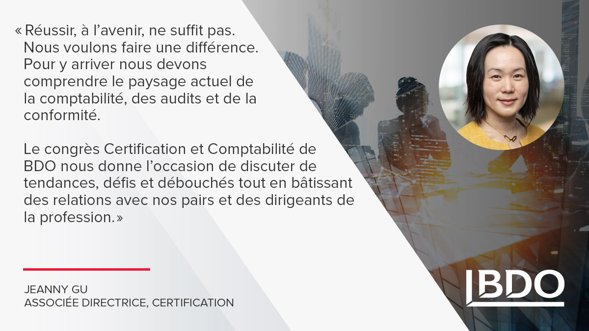 Notre Congrès interne #Certification et #Comptabilité s’amorce aujourd’hui! Plus de 800 conseillers BDO se réunissent pour explorer comment mieux servir nos clients dans l’effervescence du contexte actuel. Découvrez nos services : bit.ly/3VqdtkZ