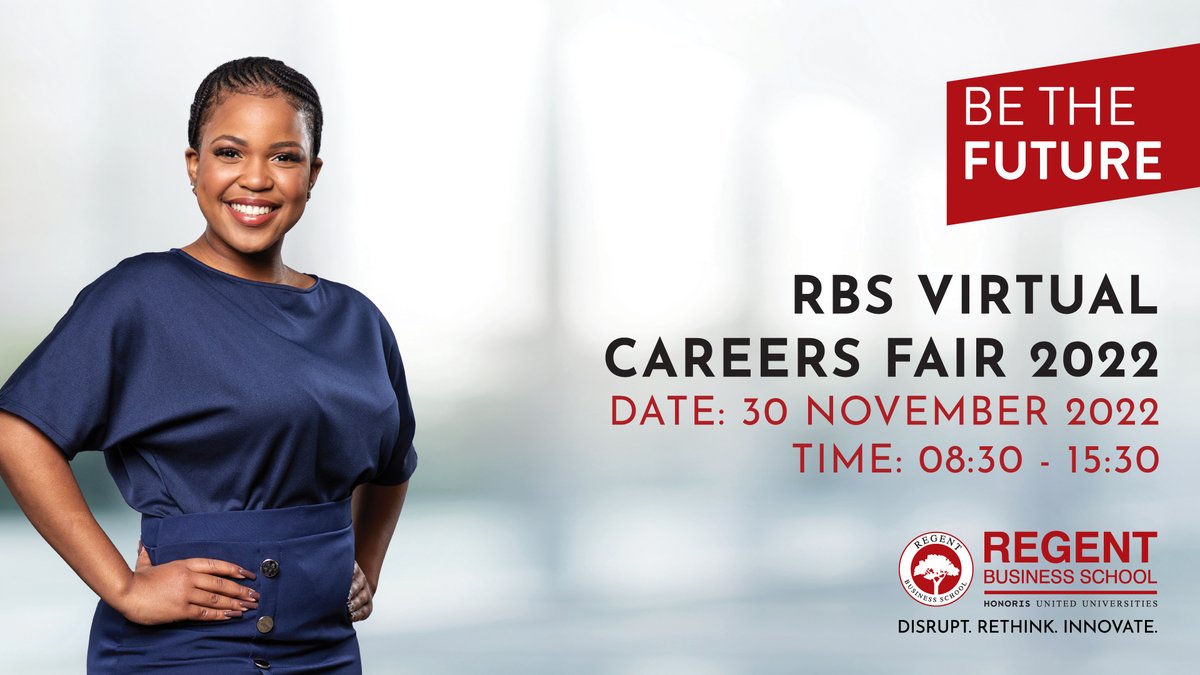 REGENT_BSchool's tweet photo. Join us for a Virtual Careers Fair on 30th November 2022. A full-day programme with 12 industry leaders. Get an opportunity to listen and interact with experts.
Save the date and join via this link: https://t.co/zLPZAV4Z1q
#EducationForImpact #BeTheFuture #virtualcareerfair https://t.co/WVApWoOoPR