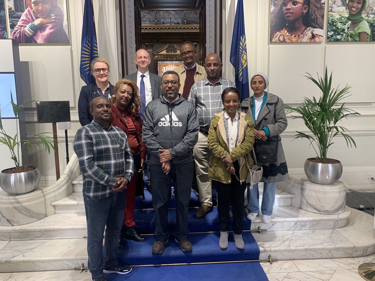 gapartridge's tweet photo. A wonderful morning spent with delegates from National Library of Archives &amp; Ethiopia (NALA) to visit ⁦@commonwealthsec⁩ Library &amp; Archive. Thank you Hilary for a fascinating tour &amp; demonstration of ⁦@Soutron⁩ library and archive software. https://t.co/TeLxw5ARqc