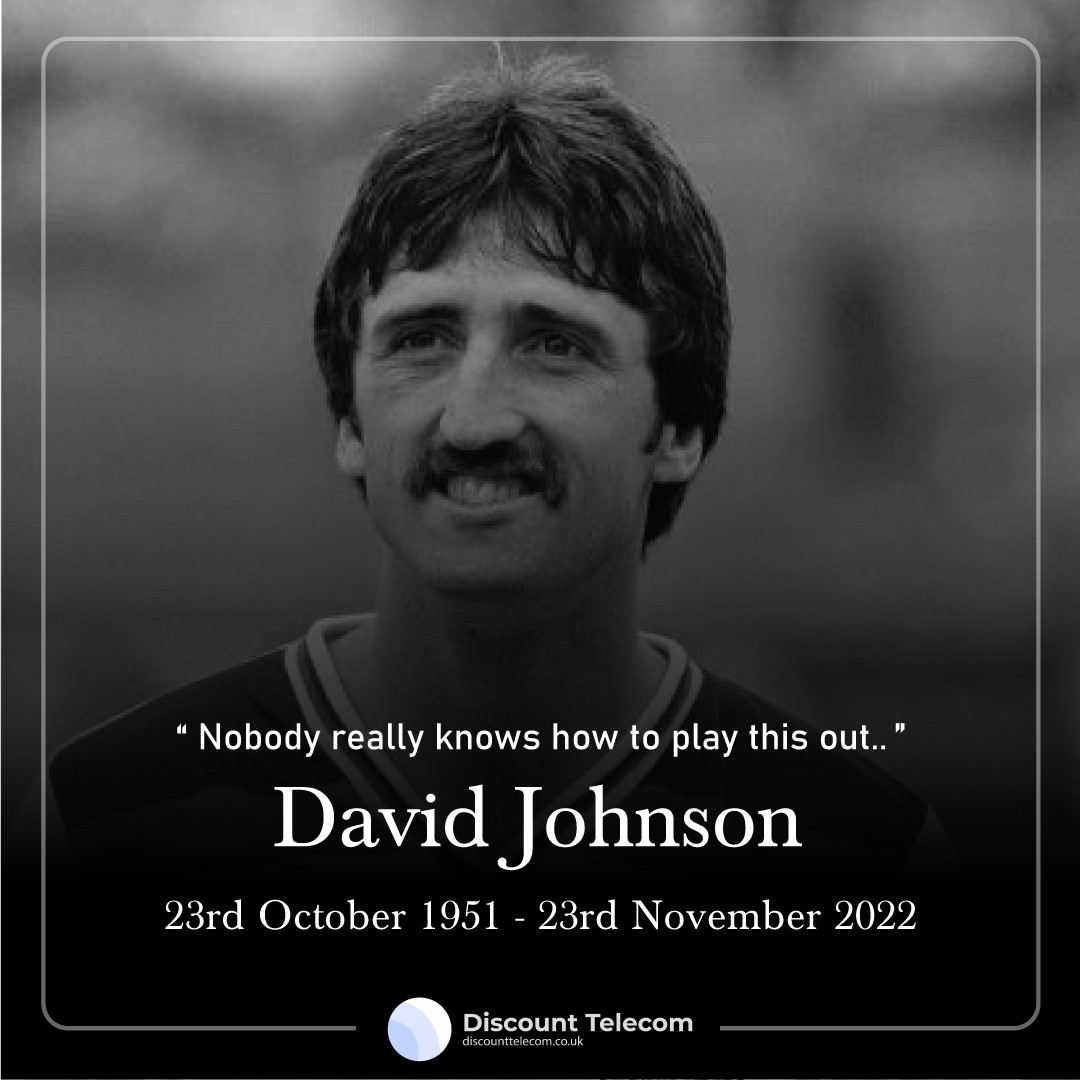 We mourn the loss of an amazing goal scorer who took football to a greater level. Our thoughts with the great David Johnson's family and friends. 
.
.
#RIP #davidjohnson #footballer #discounttelecom