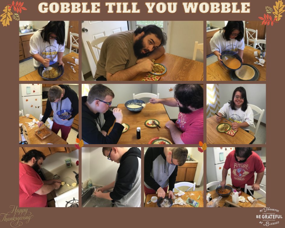 #LINC students getting ready to lend a hand preparing Thanksgiving dinner this year. We made pumpkin pie, stuffing, mashed potatoes and sweet potato casserole. #gobbletillyouwobble #HappyThanksgiving #Thankful
