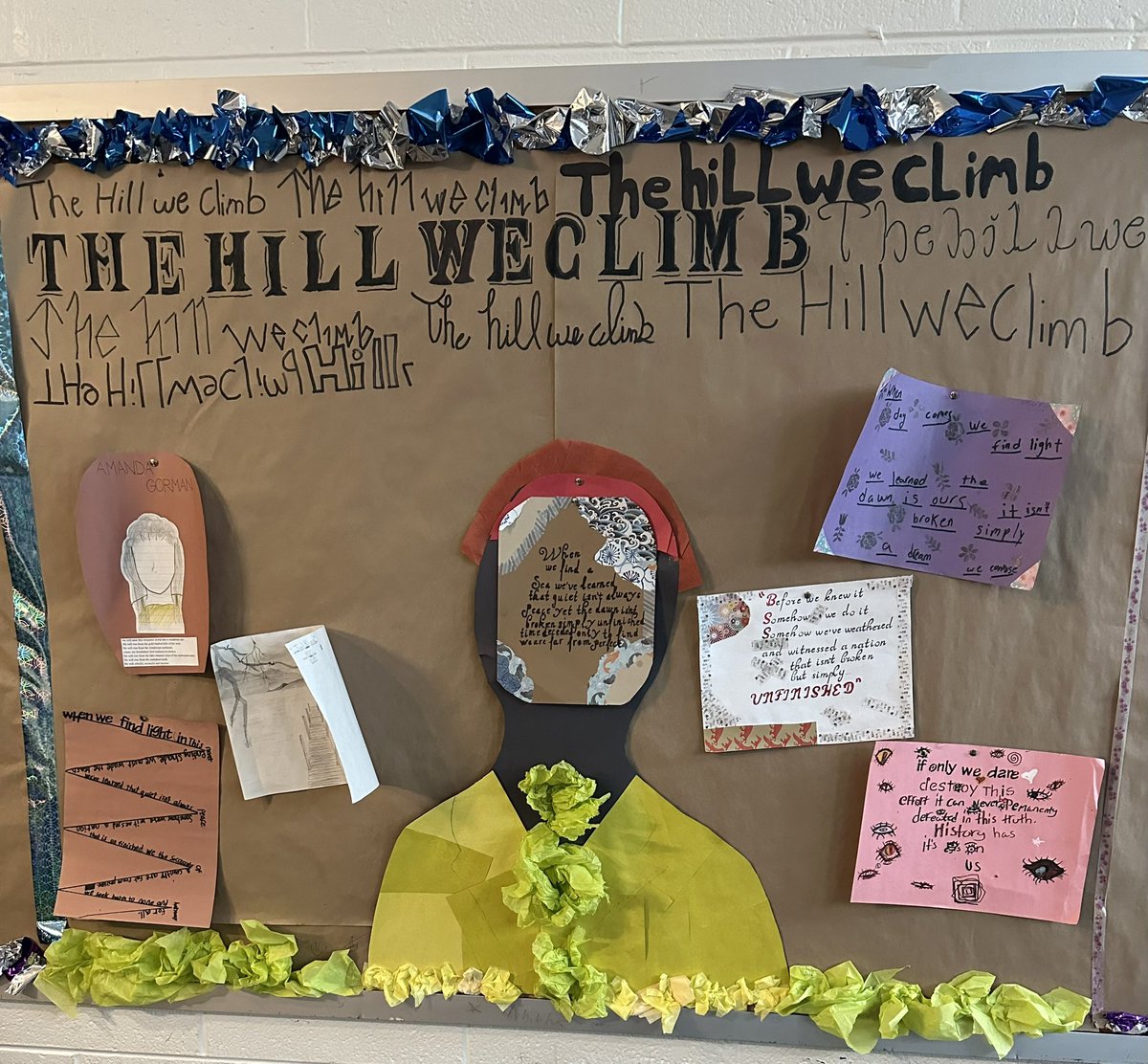 Ss chose #quotes from the #AmandaGorman #poem The Hill We Climb