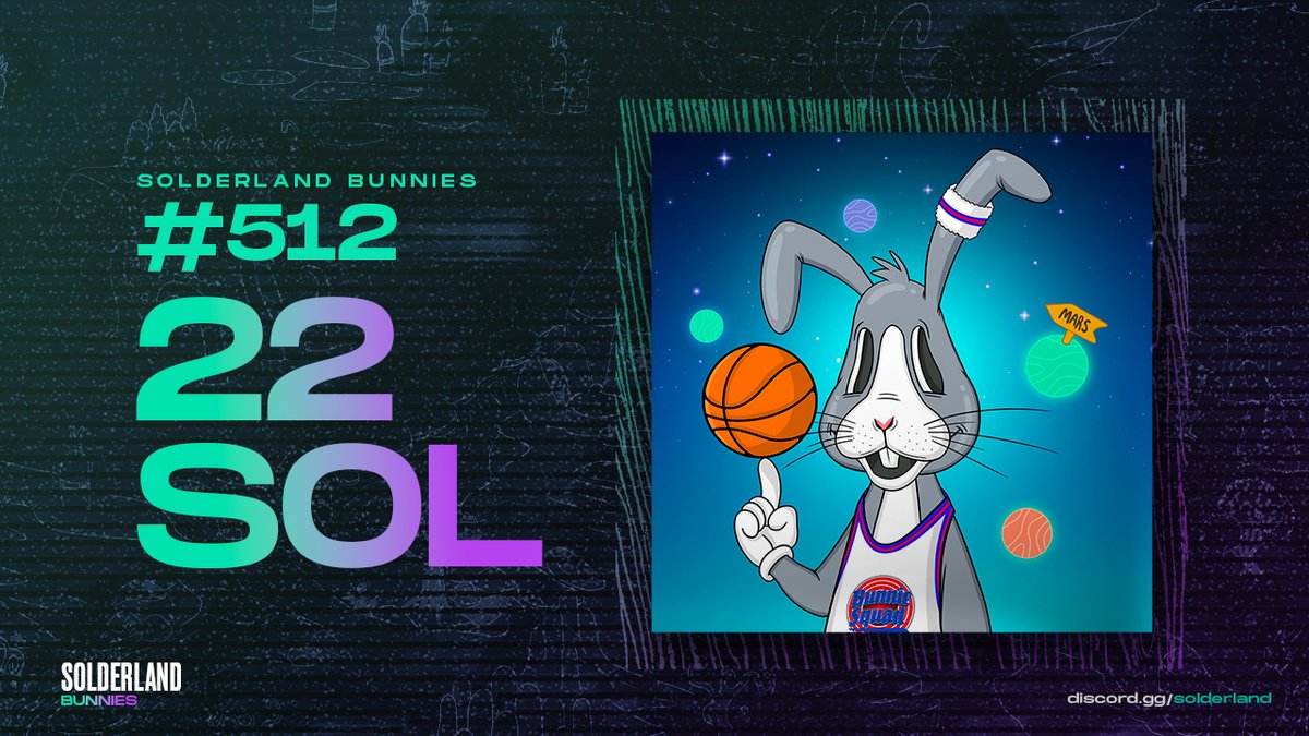 SOLD for 22 SOL - Are you ready to be on the Bunnie Squad? oh sorry i mean Mutant Squad!🧪🏀