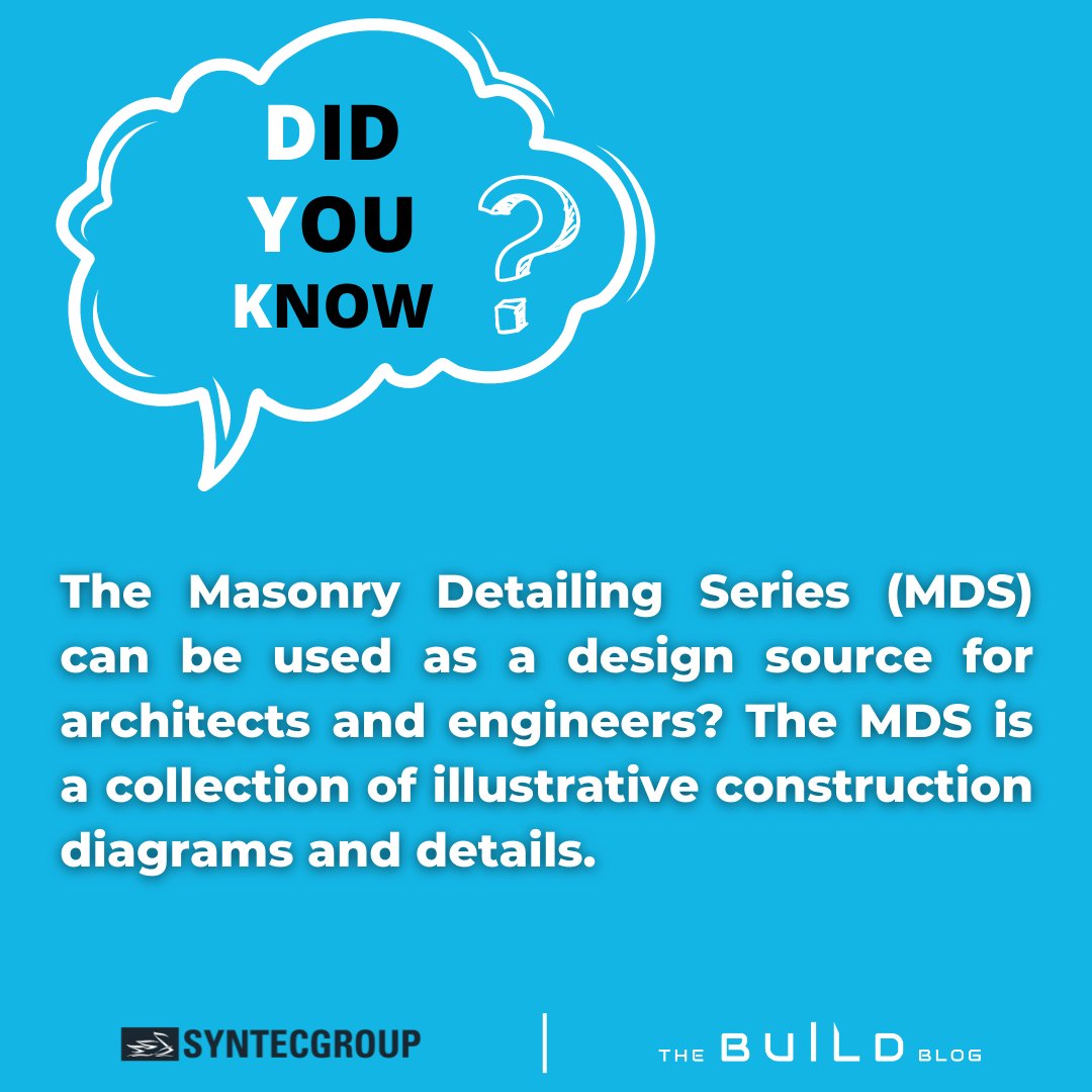 syntecgroup's tweet photo. Check out this week's DYK about The Masonry Detailing Series! It was produced by International Masonry Institute (IMI) and the series includes details for brick, block, and stone masonry systems! #design #engineers #build

Click the link below to read!
https://t.co/1OdOUTHwaM https://t.co/UZ9ajzYvF4
