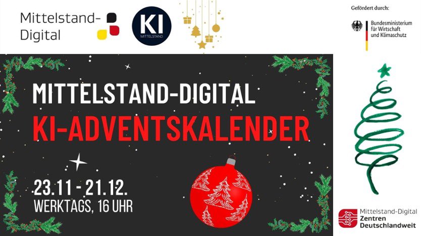 Am 13.12.2022 ist das IRL als Teil des Mittelstand-Digital Zentrums Handel, beim KI-Adventskalender der Mittelstand-Digital Zentren dabei.  Alle weitere Informationen finden Sie unter: mittelstand-digital.de/MD/Redaktion/D…