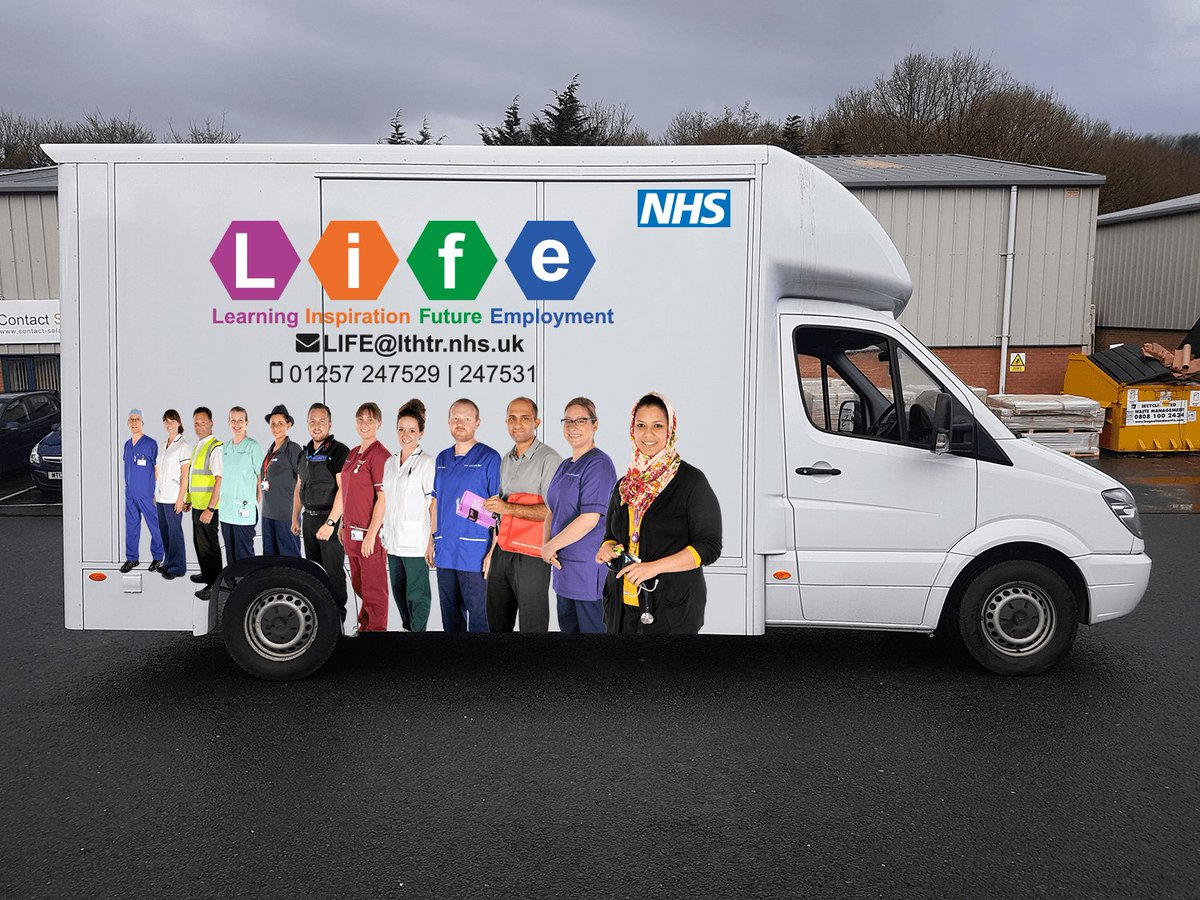 StefanieLTH's tweet photo. This is our LIFE bus, a mobile training suite. We're just finalising plans to take it on a tour locally to promote vacancies! Parking up and chatting with people in our local towns.
Anyone fancy helping, please get in touch.
Really looking forward to it...
@LancsHospJobs https://t.co/PrCXG7vxsx