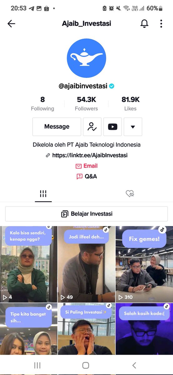 evelynkwan's tweet photo. @ajaib_investasi Done! Wish me luck 🥰🙏🏻 https://t.co/Ur3YkmamKS