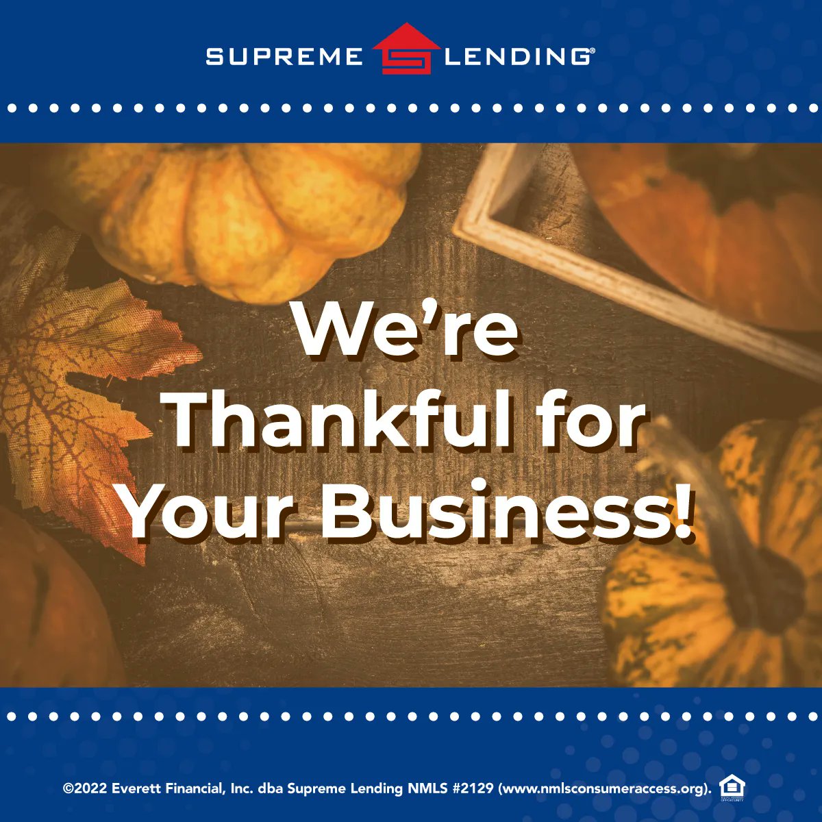 We can’t say it enough! To our business partners, we are truly grateful for your support, collaboration, and friendship. Together, we’re able to help those in our communities achieve the dream of homeownership. #Thankful