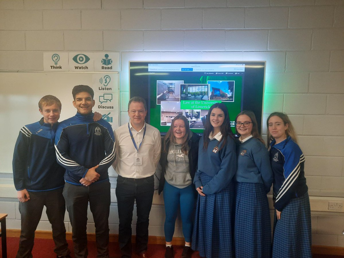 Desmond college welcomed Eddie Keane from UL for a presentation and Discussion on A CAREER IN LAW