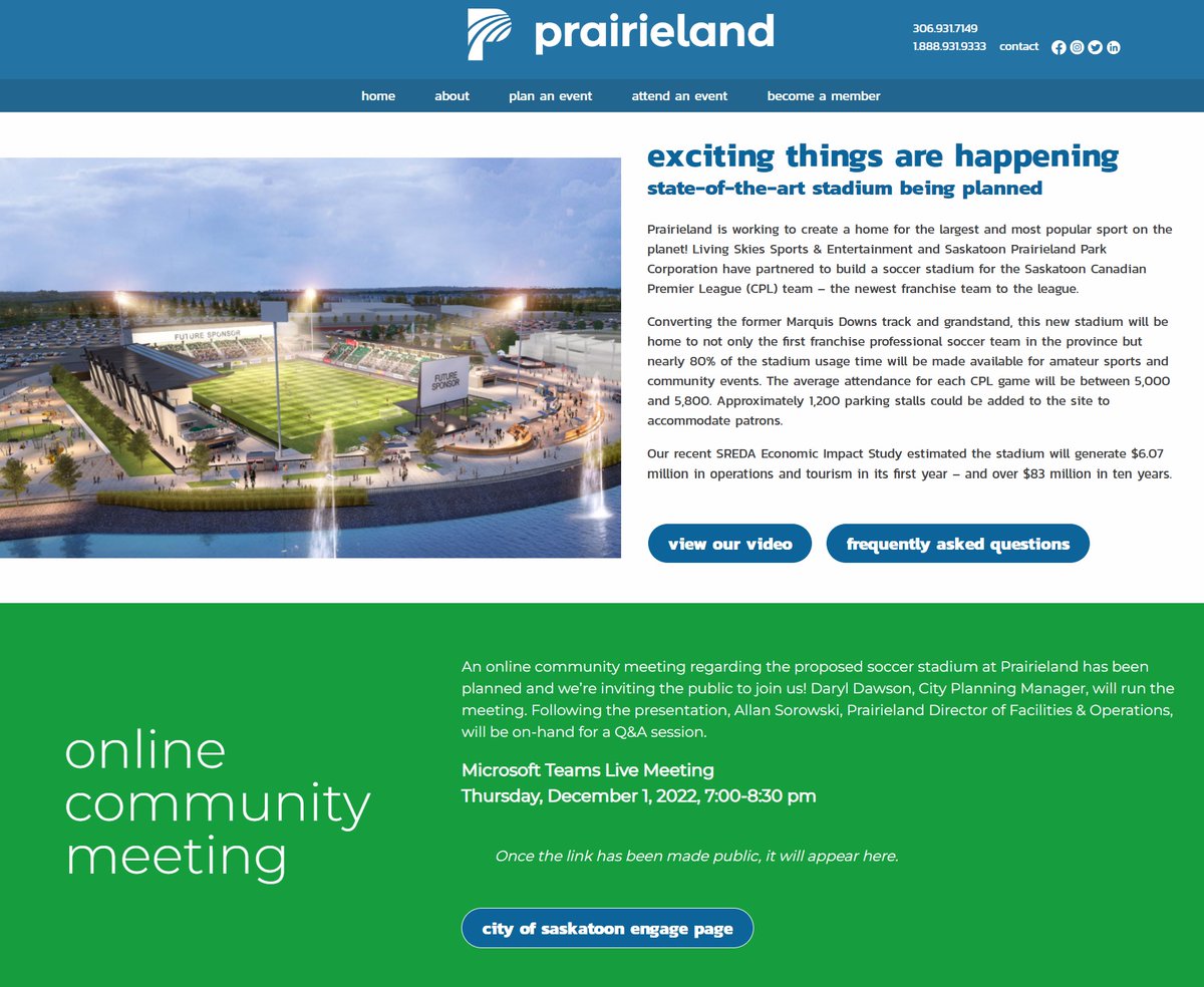 BridgeCityBuzz's tweet photo. ENGAGE - PRAIRIELAND PARK CONCEPT PLAN AMENDMENT

Learn details of the applicant's proposal and Concept Plan Amendment process.

Public Engagement is open until Jan 2, 2023.  An online public information meeting is scheduled for Dec 1, 2022.

https://t.co/FLSfDYeDDD

#yxe #yxecc https://t.co/DeGvPc377N