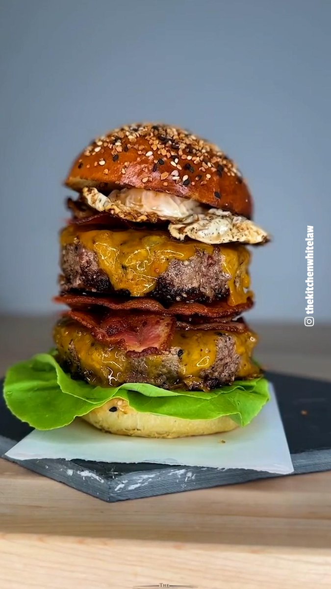 Tasty on Twitter "everything bagel breakfast burger"