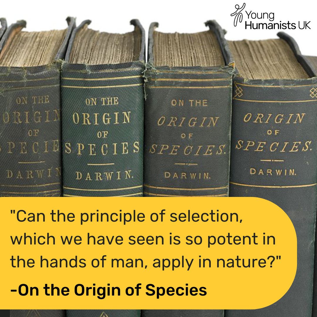 YoungHumanists's tweet photo. #OnThisDay #TheOriginOfSpecies authored by the naturalist #CharlesDarwin was published in 1859. The book is of immense historic importance by being the first to describe the theory of #evolution via #NaturalSelection. 🌱 #ScienceTwitter https://t.co/DWTpx9EARt