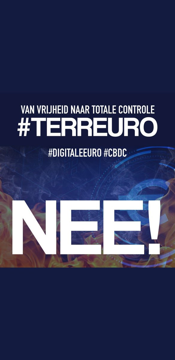 I_Greitemann's tweet photo. Wij willen géén #CBDC! #wegprivacy @controle #macht #wegvrijheid https://t.co/yVejurJp8V