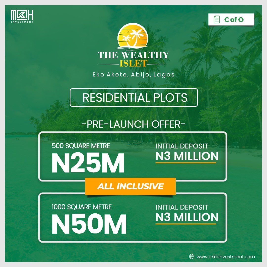 *THE WEALTHY ISLET*🏝️

*YOUR HOME. YOUR BEACH. YOUR SEA.*🌊
Away from the bustling crowds and fast-paced city, with private and gated entrance, you’ll find a simpler lifestyle while residing in a premium resort community, that provides unparalleled comfort.
#TheWealthyIslet #MKH