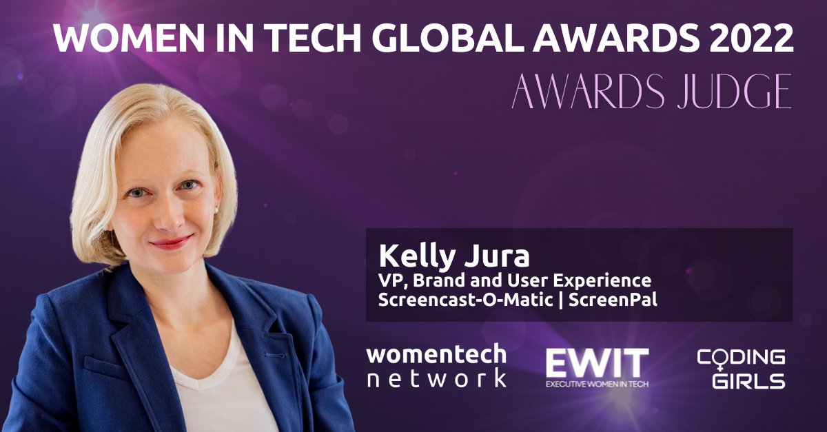 WomenTechNet's tweet photo. 👏 Meet Kelly Jura, VP, Brand and User Experience at @screencasto, who is one of our Awards Judges: https://t.co/fYiyhYcNad
⭐️Kelly has 15 years experience about #ux, #software, #brands, #impactdesign. Happy to have you on board!
#WTGA2022 #womenintech #awardsjudge https://t.co/boVr6nDK1l
