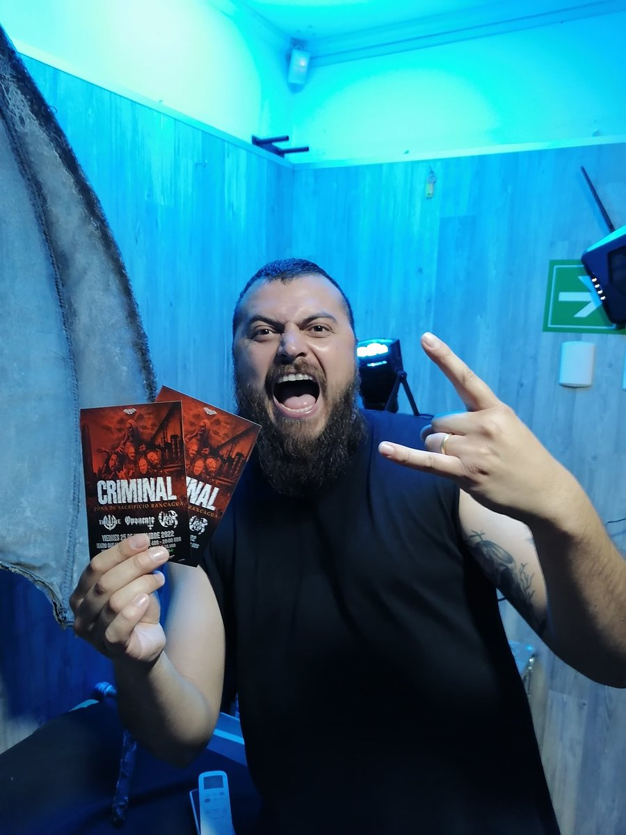 tridente_banda's tweet photo. Recuerda qudme este viernes 25 de noviembre estaremos en el @teatrosanmartinchile #Rancagua junto a #Criminal #Voor y #Oponente
Entradas en venta en @eventrid
¡¡¡NOS VEMOOSSS!!!! 👊🏻🤘🏻🔥👊🏻🤘🏻🔥🤘🏻👊🏻 https://t.co/JAyK80f5CH